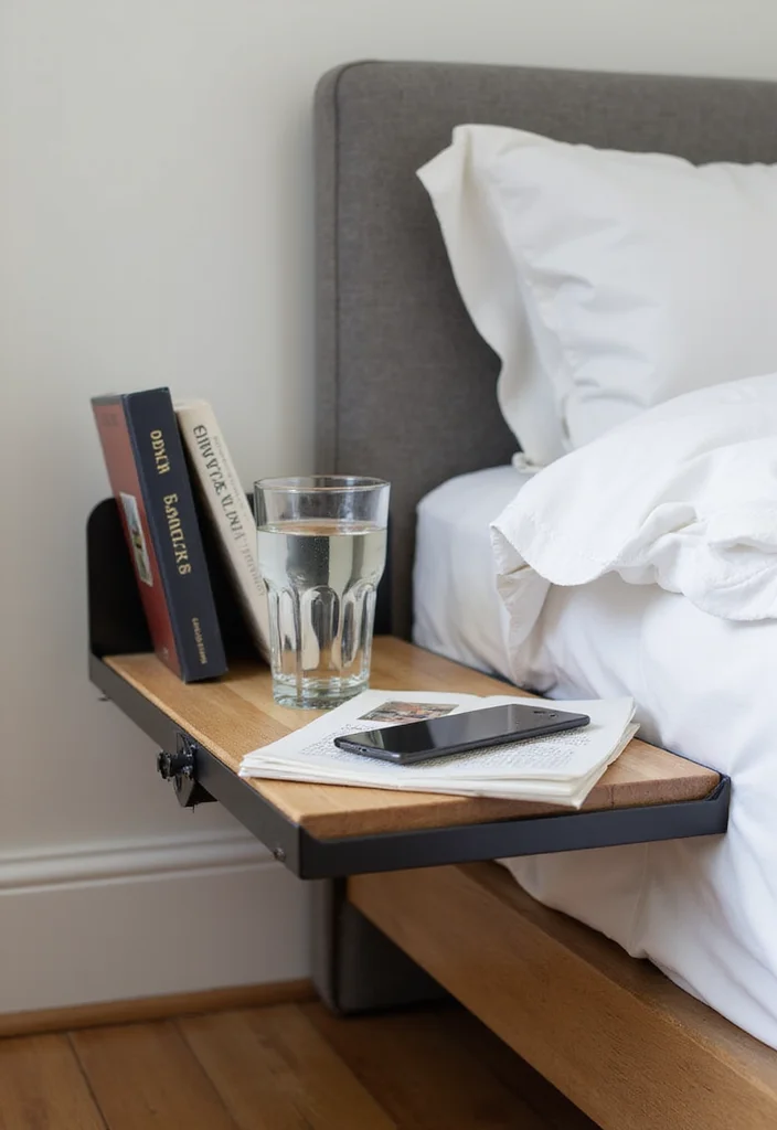 12 Bedroom Table Ideas for Practical Everyday Use 1. The Sleek Bedside Caddy