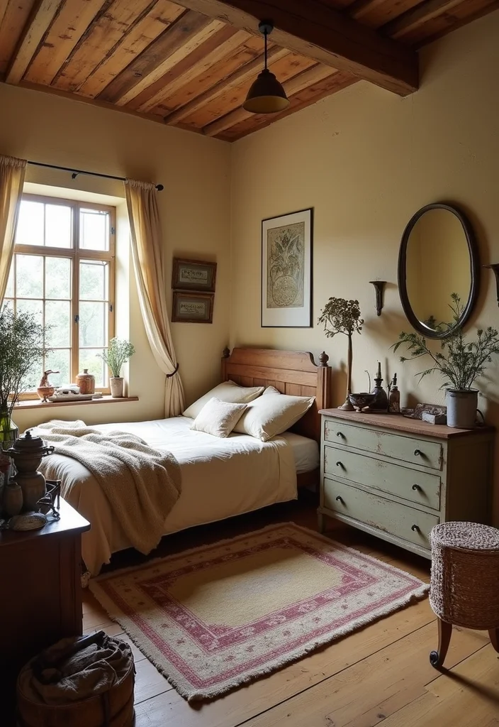 12 Bloxburg Bedroom Ideas for Cute Creative Room Builds 9. Rustic Farmhouse