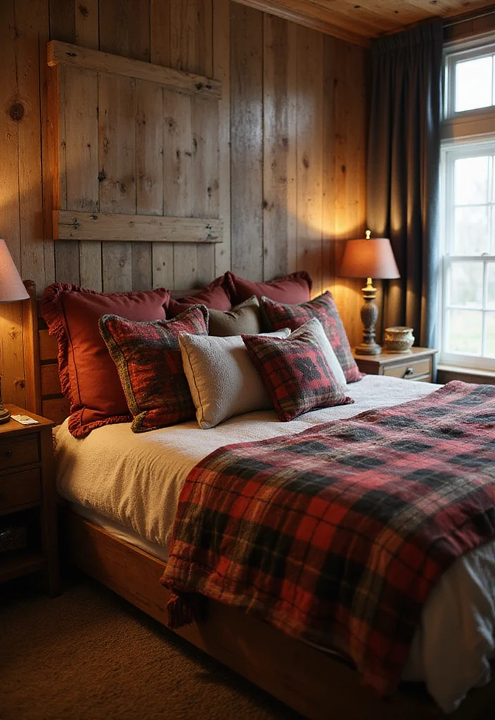 12 Christmas Bedroom Ideas for Cozy Festive Seasonal Style 1 12 Christmas Bedroom Ideas for Cozy Festive Seasonal Style 1. Cozy Plaid Accents