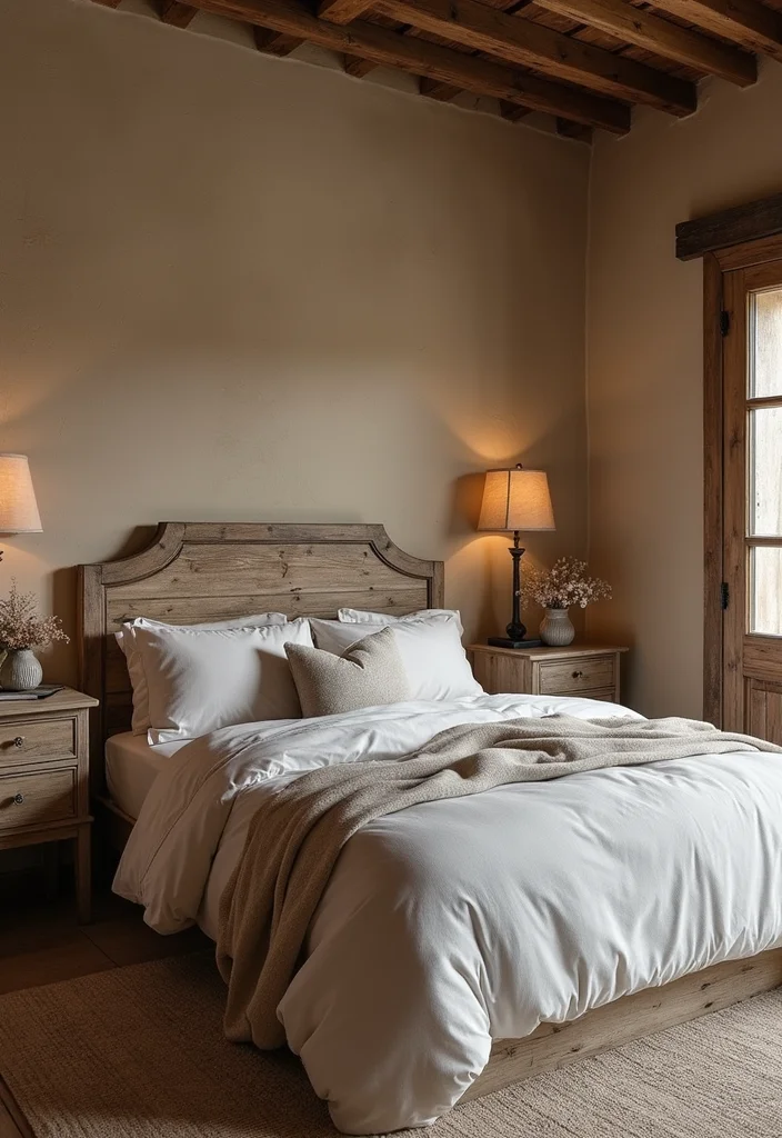 12 Christmas Bedroom Ideas for Cozy Festive Seasonal Style 45 12 Christmas Bedroom Ideas for Cozy Festive Seasonal Style 5. Rustic Wooden Elements