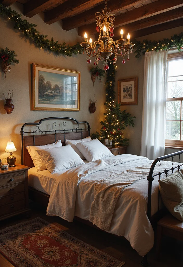12 Christmas Bedroom Ideas for Cozy Festive Seasonal Style 78 12 Christmas Bedroom Ideas for Cozy Festive Seasonal Style 8. Vintage Christmas Ornaments