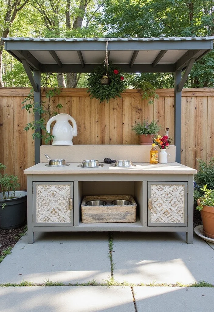 12 Dog Friendly Backyard Ideas for Safe Fun Outdoor Play 10. Outdoor Feeding Stations