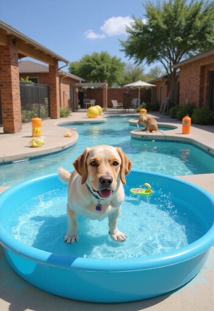 12 Dog Friendly Backyard Ideas for Safe Fun Outdoor Play 4. Splash Zones for Hot Days