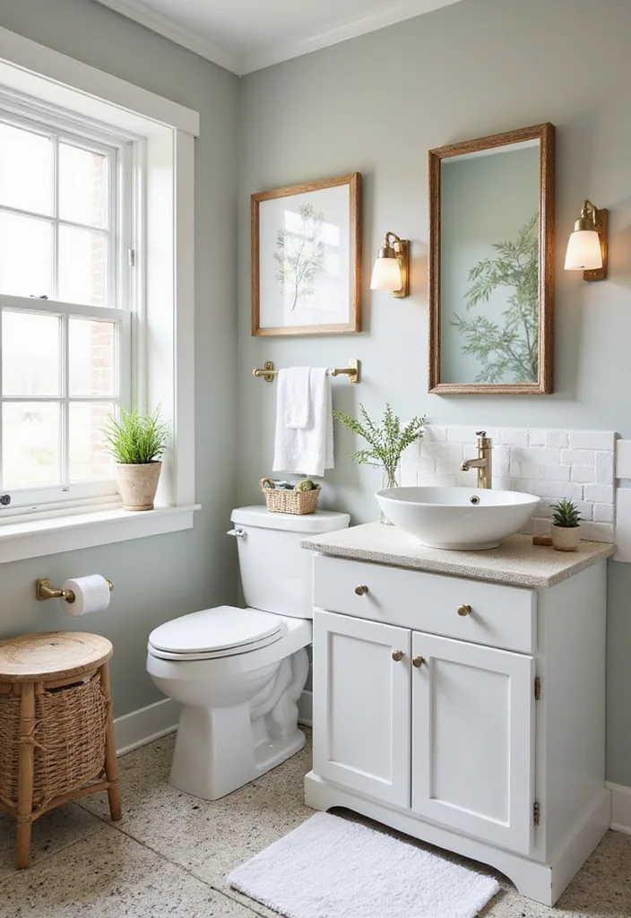 12 Green Bathroom Ideas for Fresh Calm Nature Inspired Style 12. Personalized Green Decor
