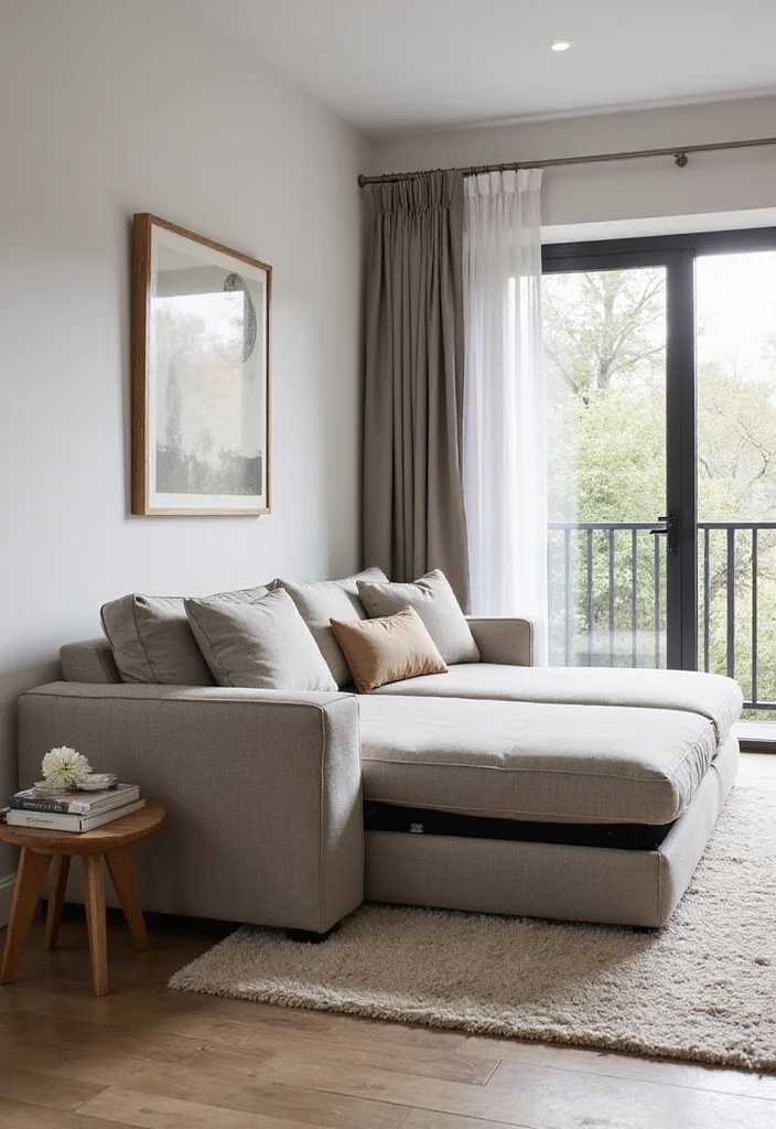 12 Living Room Corner Ideas for Smart Space Use 2. Multi functional Furniture