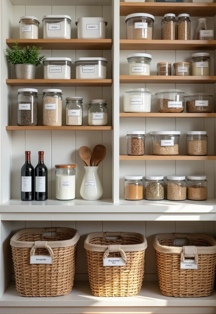 12 Small Kitchen Pantry Ideas for Compact Smart Storage 10. Labeling Everything