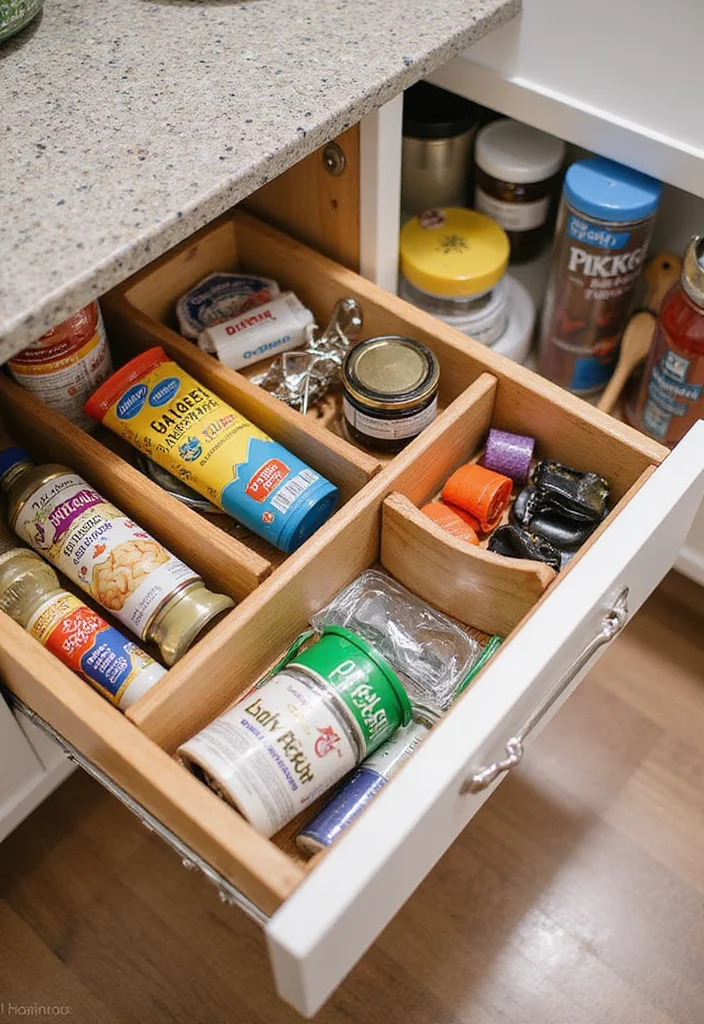 12 Small Kitchen Pantry Ideas for Compact Smart Storage 2. Drawer Organizers for Small Items