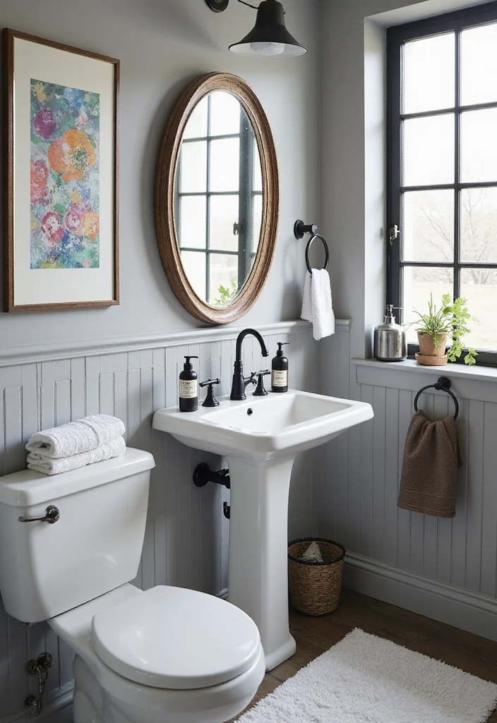 14 Black and White Bathroom Ideas for Clean Modern Contrast 7. High Contrast Accessories