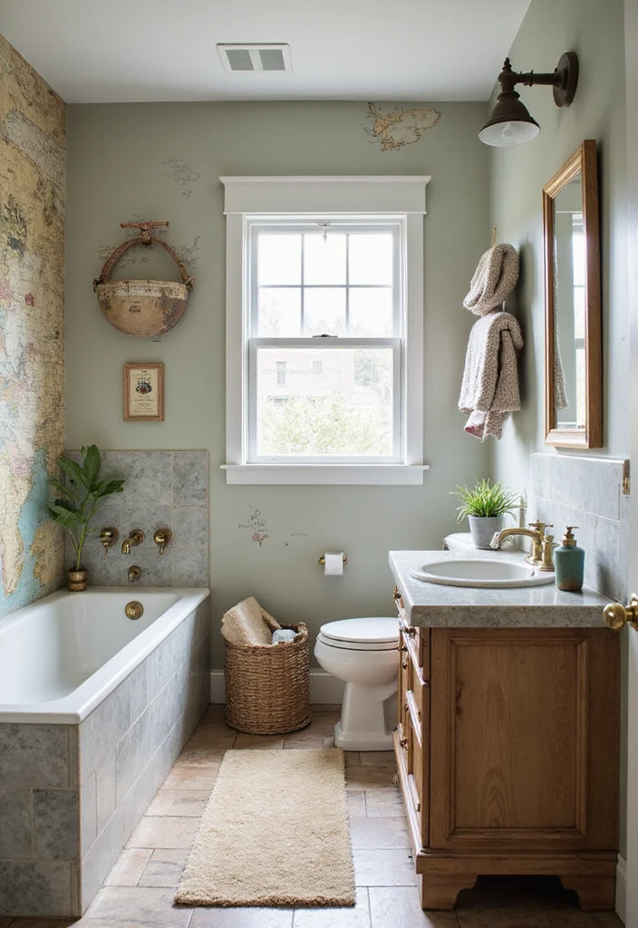 14 Childrens Bathroom Ideas for Fun Practical Everyday Routines 13. Adventure Travel Theme