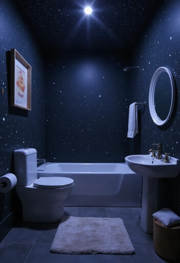 14 Childrens Bathroom Ideas for Fun Practical Everyday Routines 2. Space Explorer Design