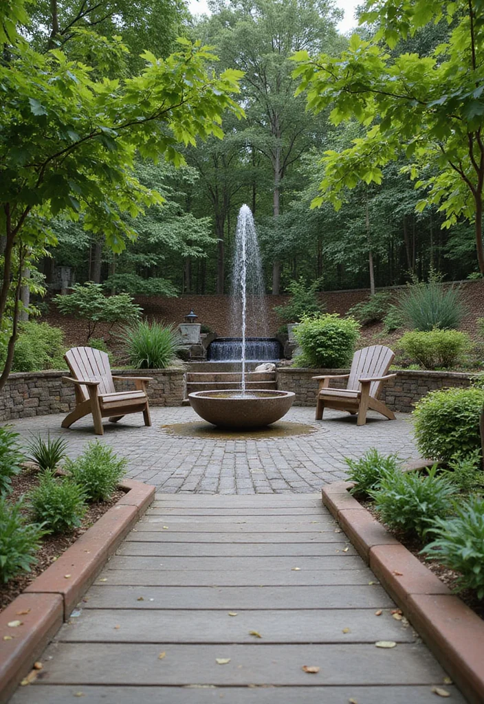 14 Deck Backyard Ideas for Relaxing Outdoor Living 12. Water Features for Serenity