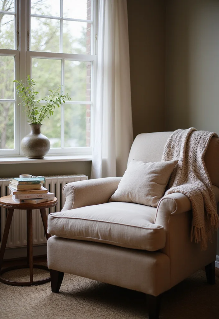 14 Fall Living Room Ideas for Warm Seasonal Comfort 7. Create a Reading Nook