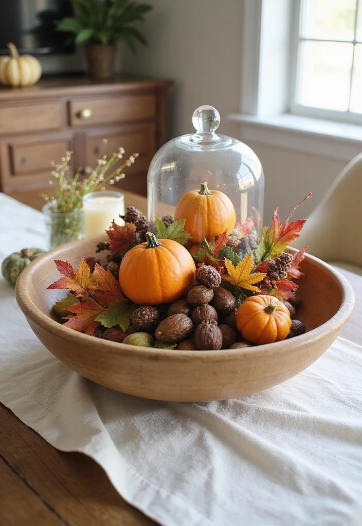 14 Fall Living Room Ideas for Warm Seasonal Comfort 8. Fall Inspired Centerpieces