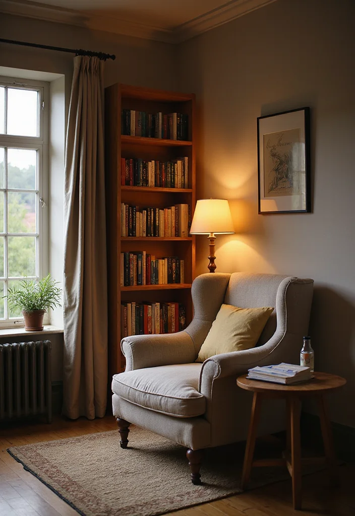 14 Farmhouse Bedroom Ideas for Warm Rustic Charm 14. Cozy Reading Nook