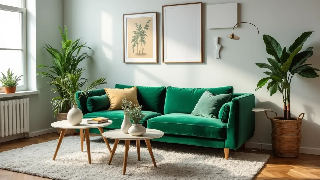 14 Green Sofa Living Room Ideas for Fresh Modern Color
