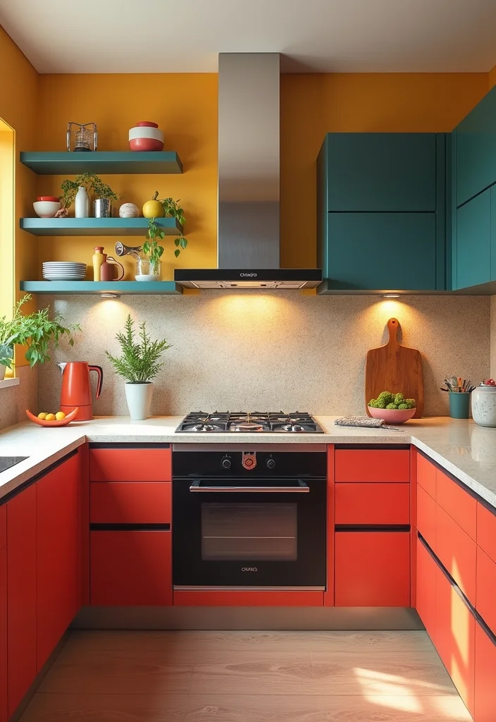 14 Kitchen Range Hood Ideas for Stylish Functional Venting 4. Retro Glam with Chrome Finishes