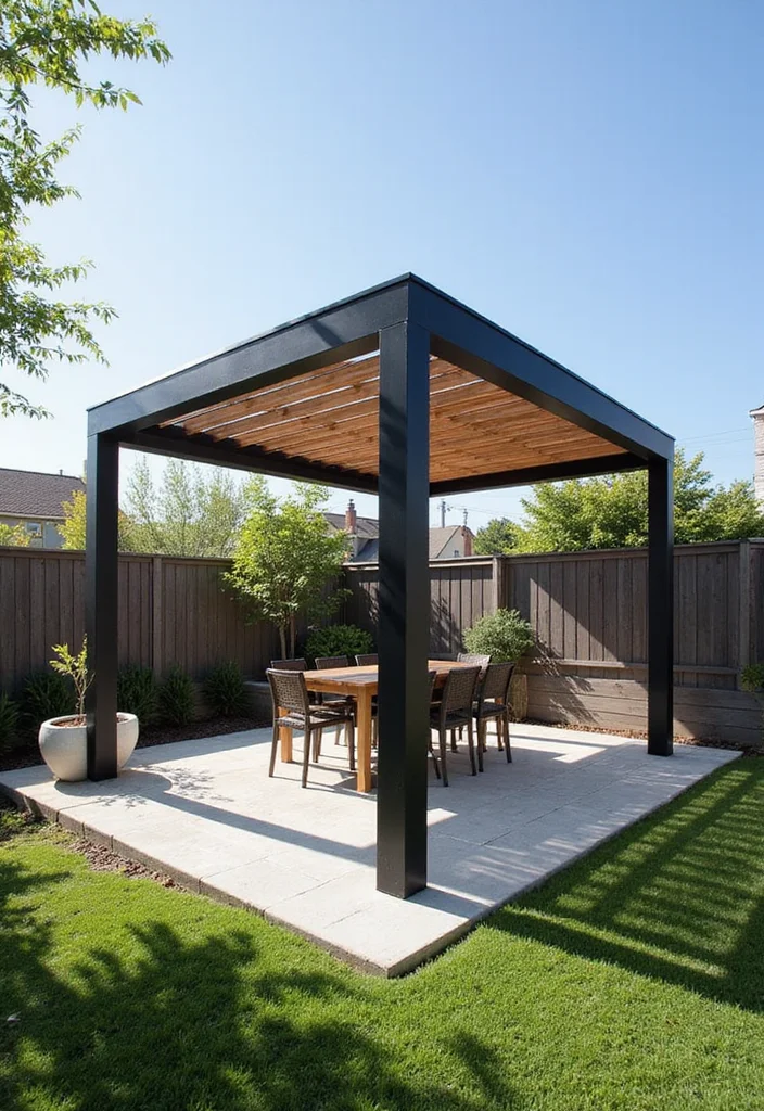 14 Pergola Ideas for Your Backyard Shade Ambience and Easy Style 12. Pergola with Retractable Roof