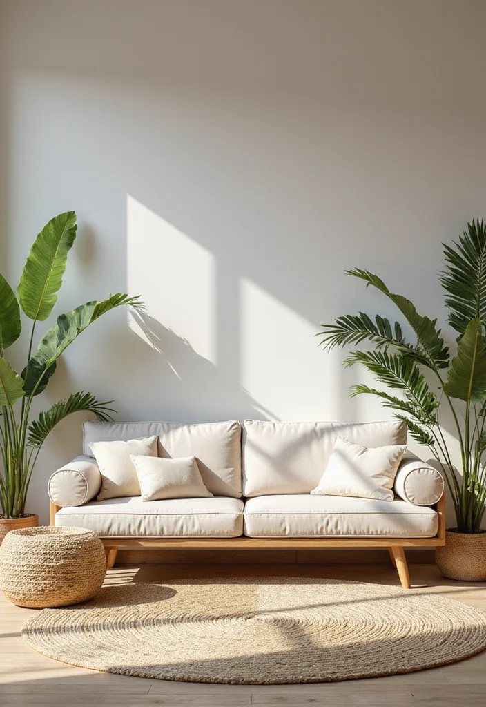 14 Sofas Ideas Living Room for Comfy Functional Seating 12. Outdoor Inspired Sofa