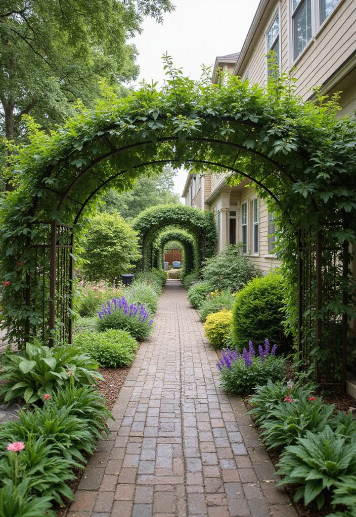 14 Townhouse Backyard Ideas for Small Practical Layouts 13. Natural Pathways for Guidance