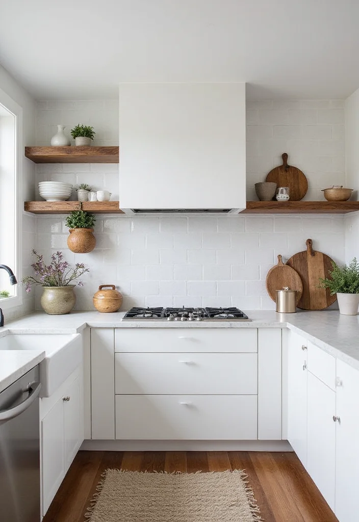 14 White Kitchen Ideas for Clean Bright Timeless Style 12. Layered Textures