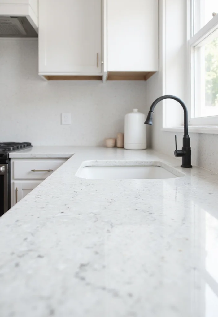 14 White Kitchen Ideas for Clean Bright Timeless Style 6. Bright Countertops