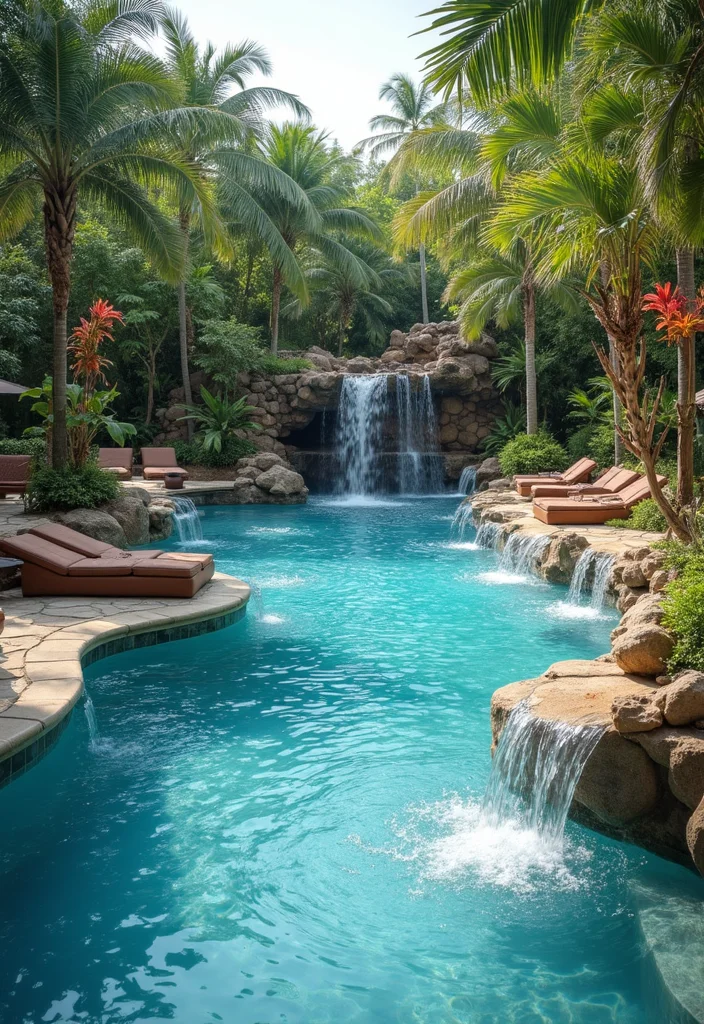 15 Backyard Pool Decorating Ideas for Color Comfort and Style 13. Interactive Water Features
