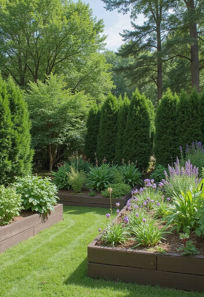 15 Backyard Privacy Ideas for Calm Comfortable Seclusion 10. Raised Garden Beds for Screening