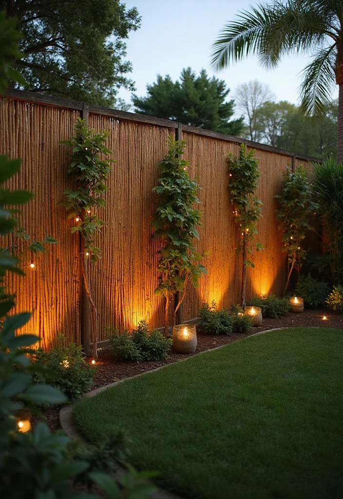 15 Backyard Privacy Ideas for Calm Comfortable Seclusion 5. Bamboo Fencing