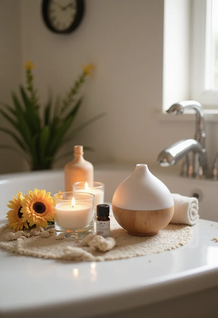 15 Bathroom Spa Decor Ideas for Relaxing Hotel Like Comfort 6. Aromatherapy