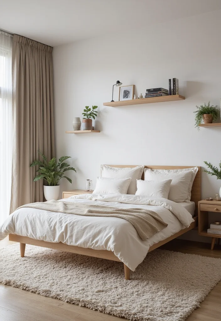 15 Bedroom Layout Ideas for Better Flow and Relaxing Comfort 1 15 Bedroom Layout Ideas for Better Flow and Relaxing Comfort 1. Floating Bed Arrangement