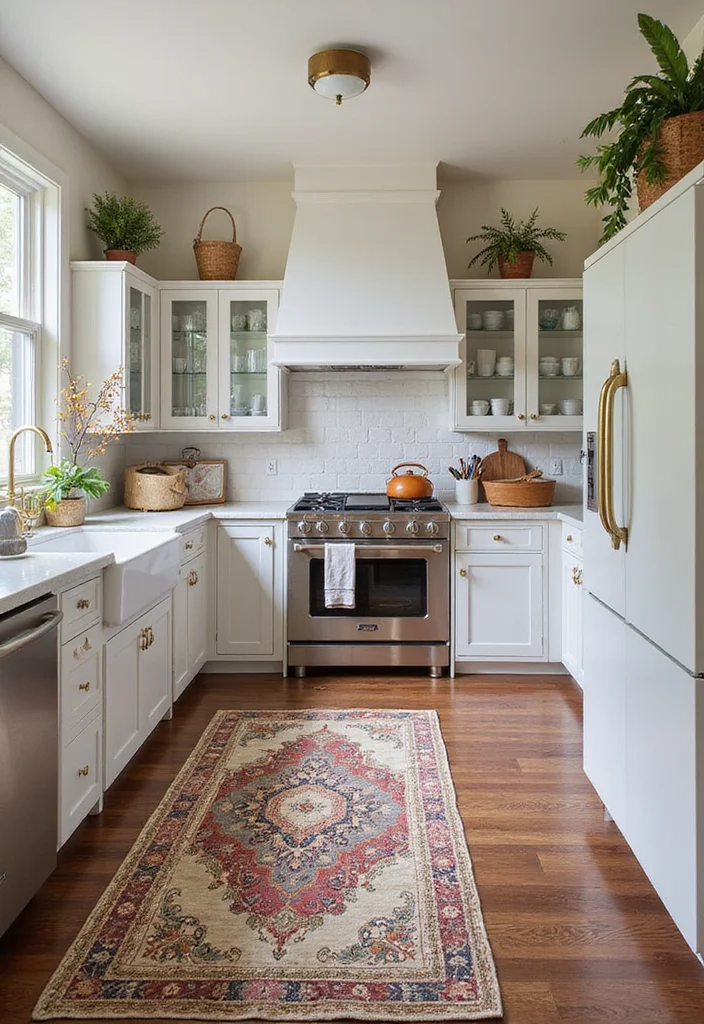 15 Kitchen Rug Ideas for Soft Texture and Added Warmth 15. Custom Made Creations