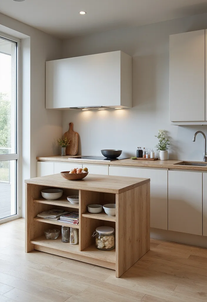 16 Kitchen Ideas With Island for Better Flow and Function 1 16 Kitchen Ideas With Island for Better Flow and Function 1. Compact Island with Hidden Storage