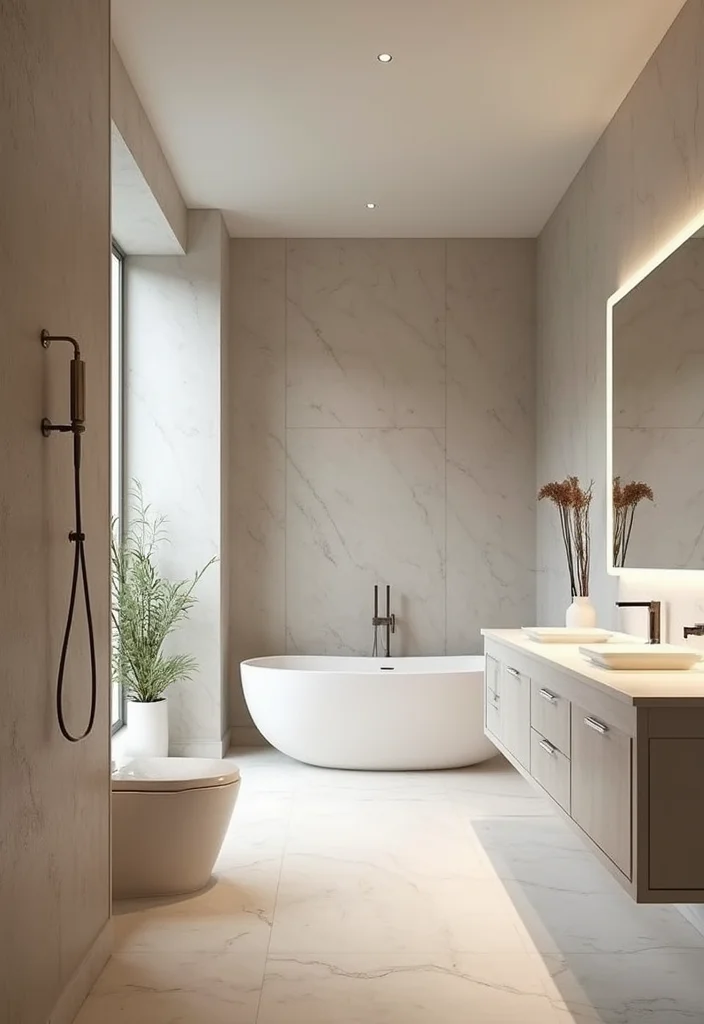 16 Luxury Bathroom Ideas for Elegant Details That Elevate Your Space 12. Minimalist Design