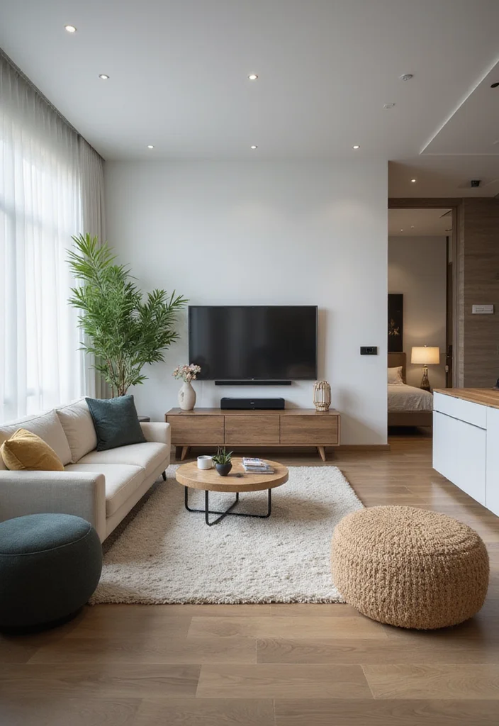 16 Modern Living Room Decor Ideas for Clean Updated Style 11. Incorporate Sustainable Tech