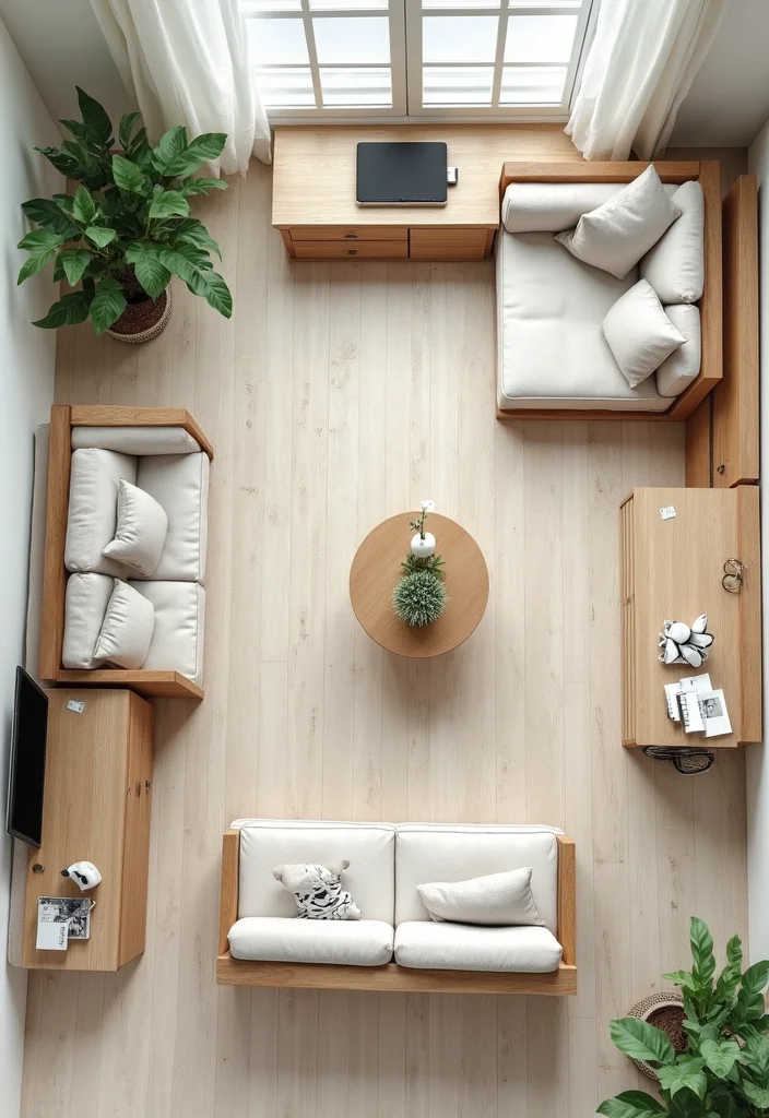 16 Modern Living Room Decor Ideas for Clean Updated Style 13. Flexible Layouts for Multi Use Spaces