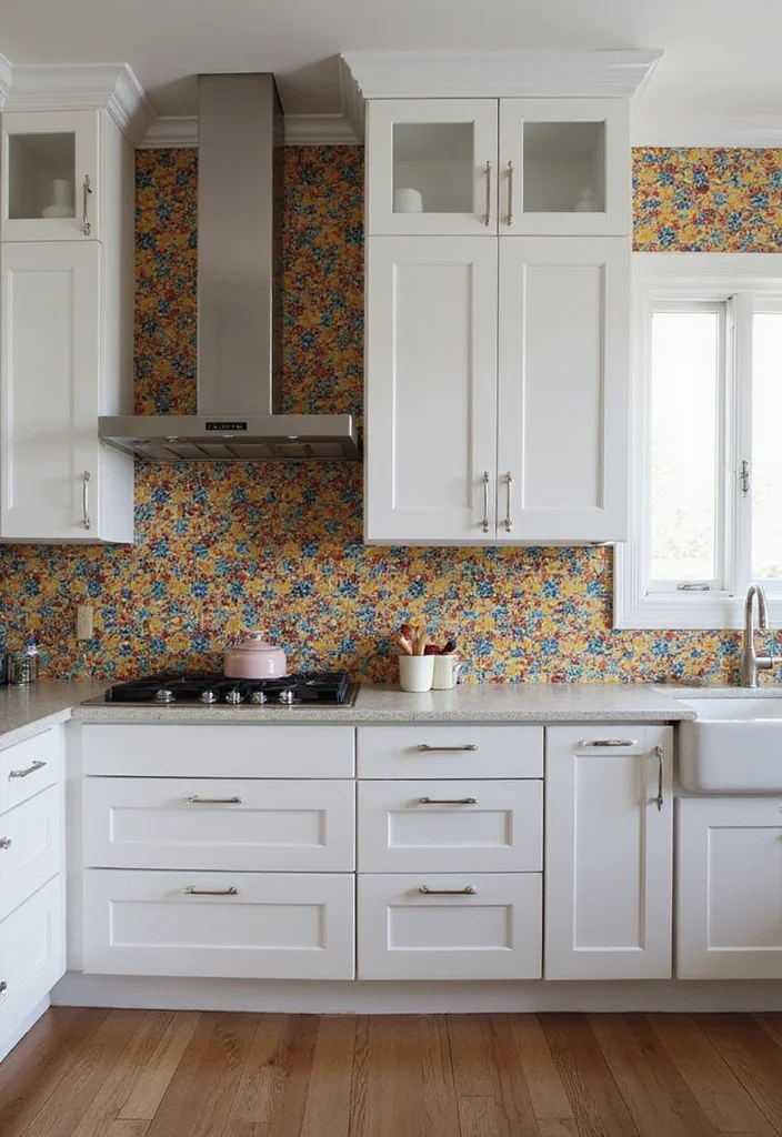 18 Kitchen Remodel Ideas for Modern Efficient Layout 11. Bold Backsplash Choices