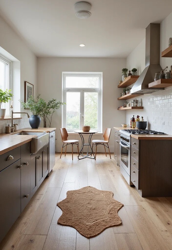 18 Kitchen Remodel Ideas for Modern Efficient Layout 13. Functional Flooring