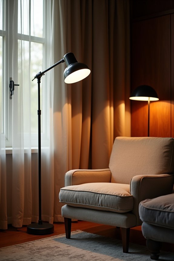 adjustable lamp for focused reading light