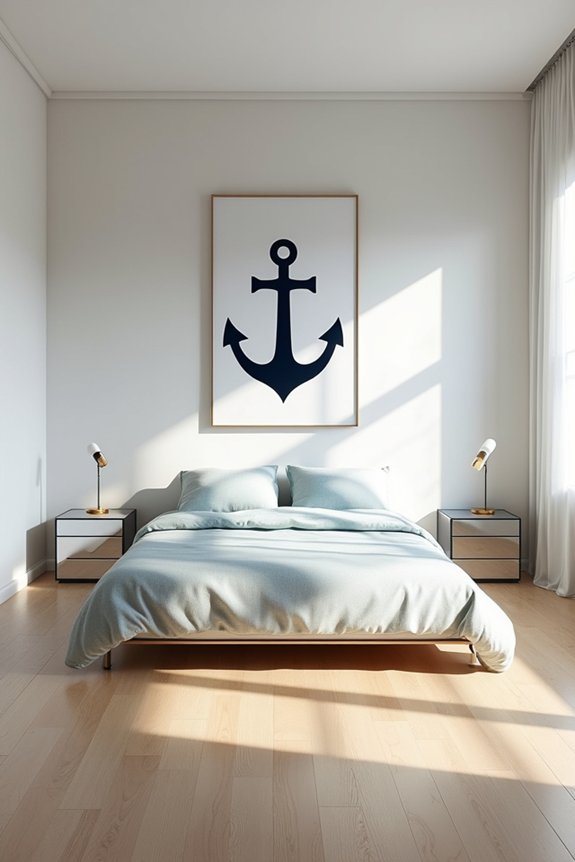 anchor a single large focal artwork