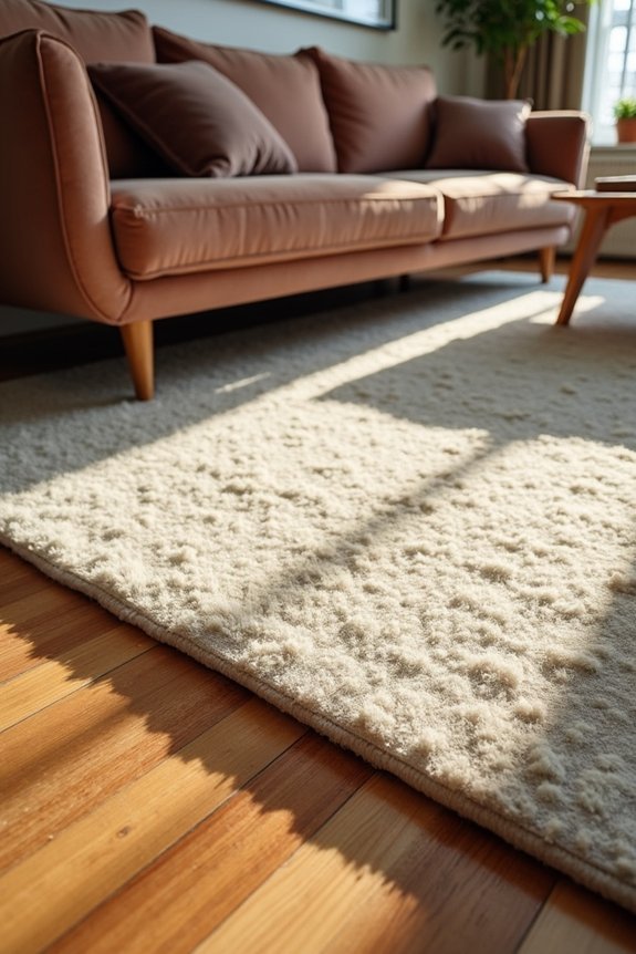 anti slip rug pad prevents movement