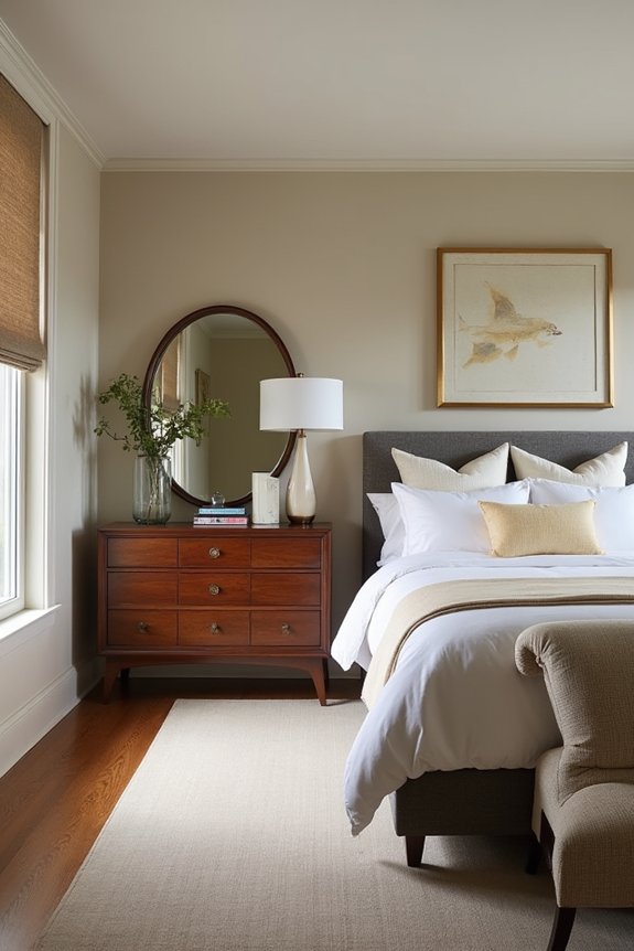 balanced dresser placement for open flow