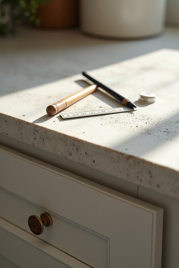 How Deep Should Kitchen Counters Be? 2 base cabinets plus countertop overhang