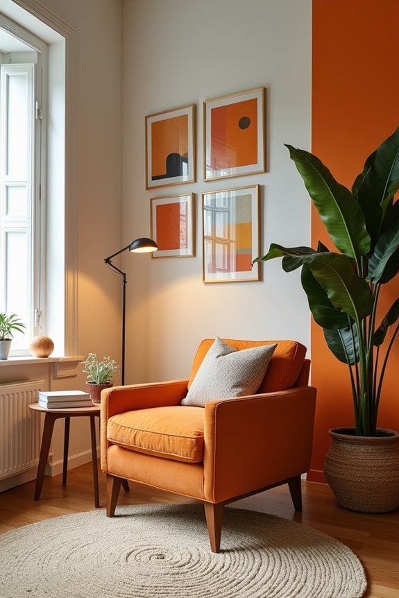 Transform Your Living Room Corner: 7 Decorating Ideas That Work 1 bold focal piece and gallery wall