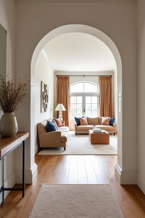How to Create a Foyer in an Open Living Room 7 cohesive foyer living room palette