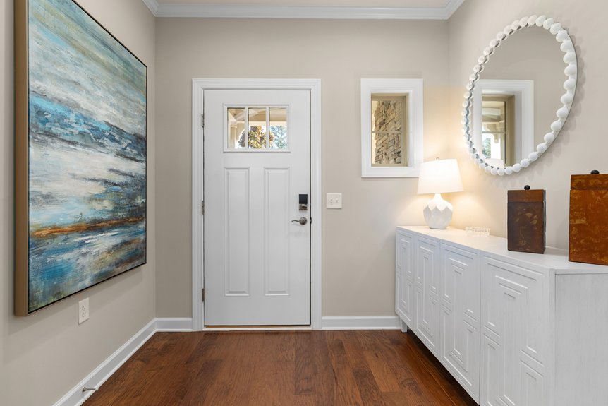 create foyer in open living room