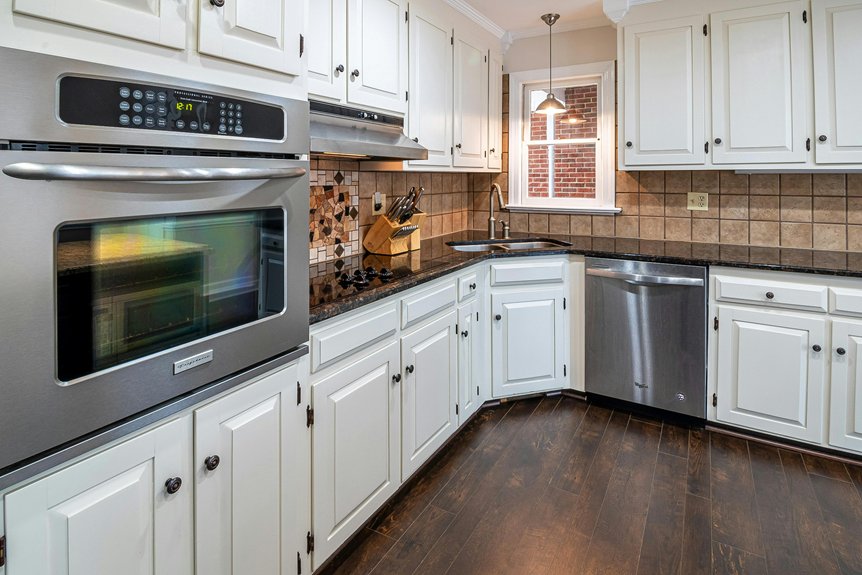 depth of standard kitchen cabinets