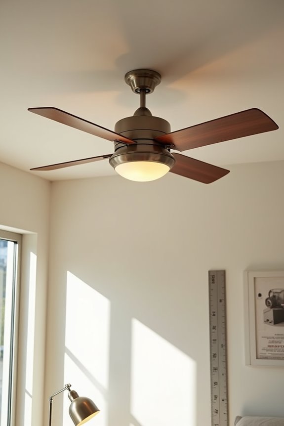 downrod length by ceiling height
