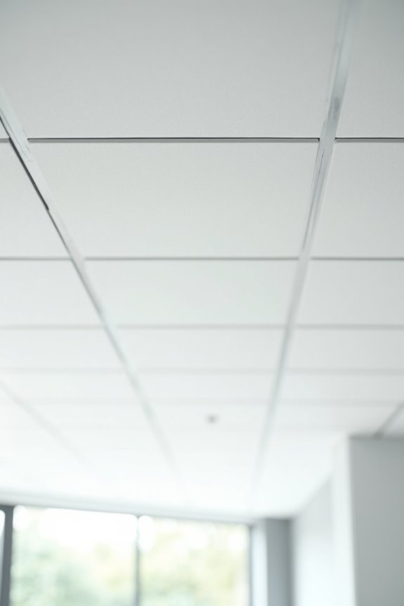 drop ceiling tiles sizes materials finishes