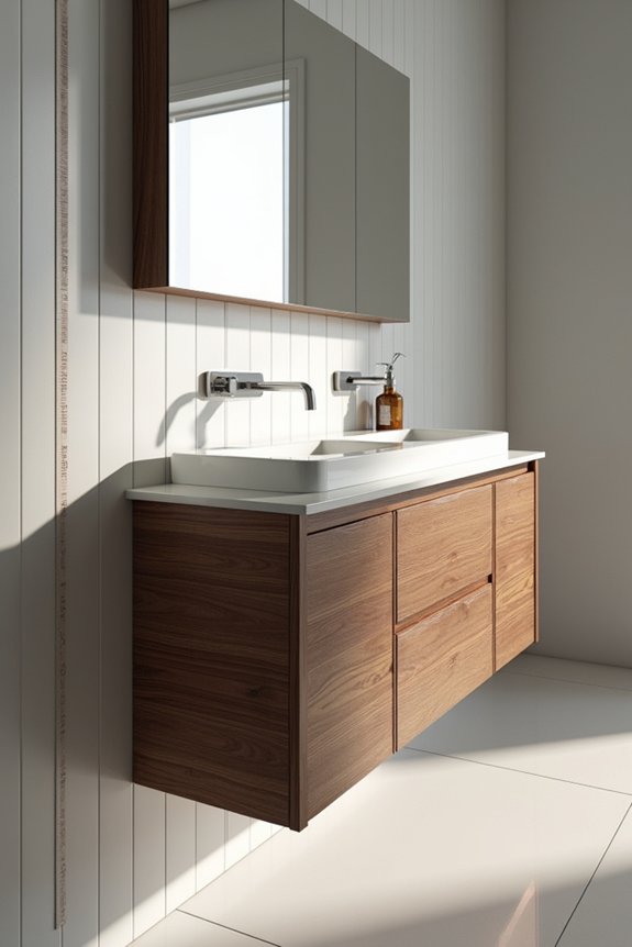 How Deep Should Bathroom Cabinets Be: Sizing Your Space 7 floating vs freestanding vanity depth dynamics