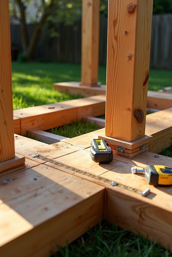 foundation support level frame construction